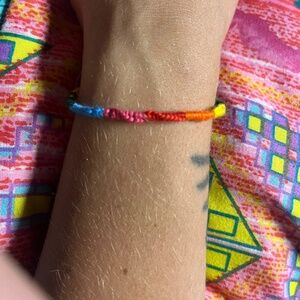 Bracelet for anklet adjustable friendship string